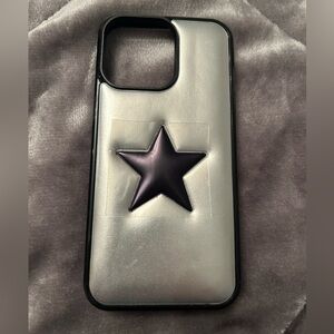 Black and Silver iPhone 15 Pro Max case